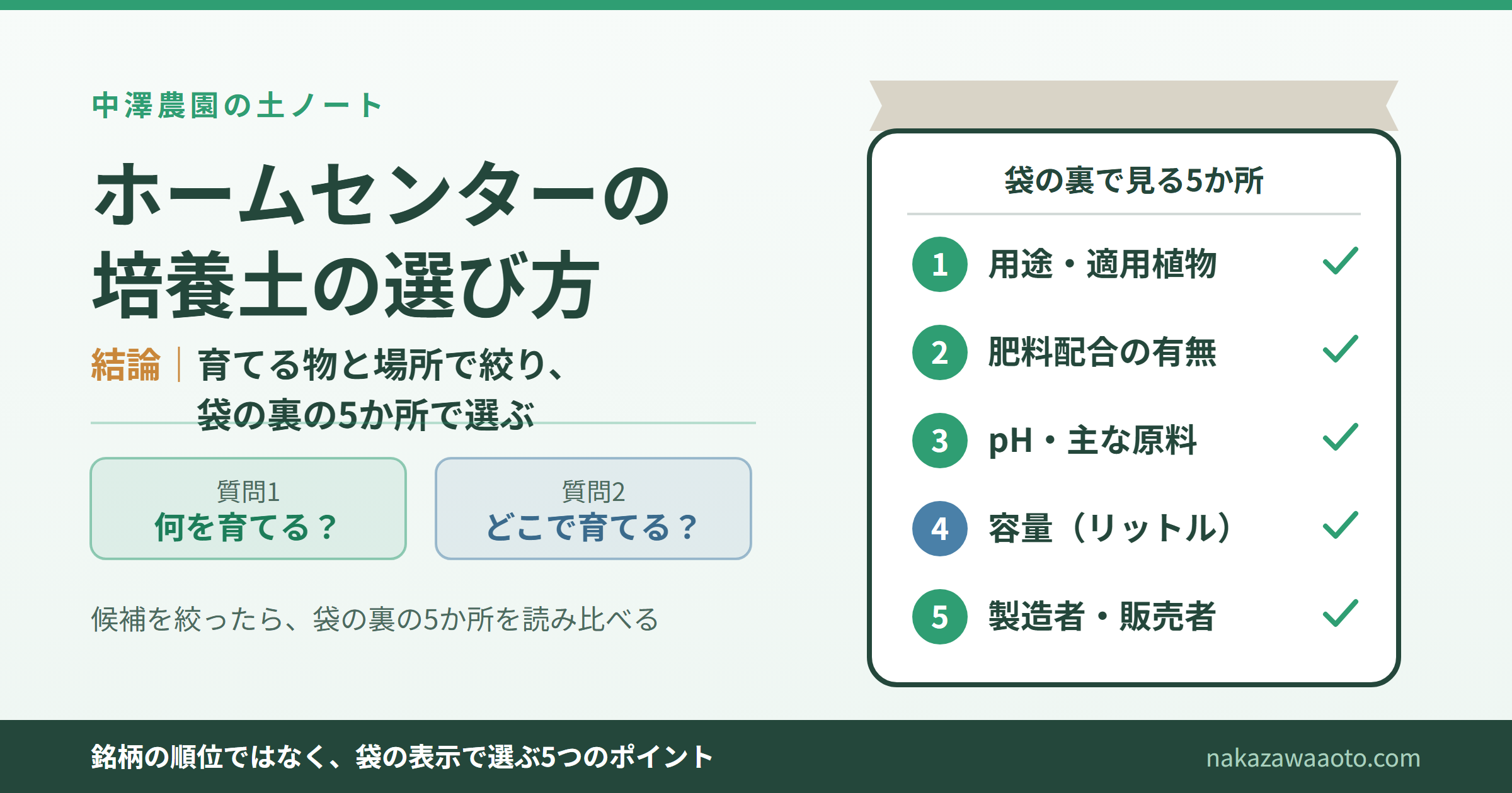 ホームセンターの培養土のおすすめ